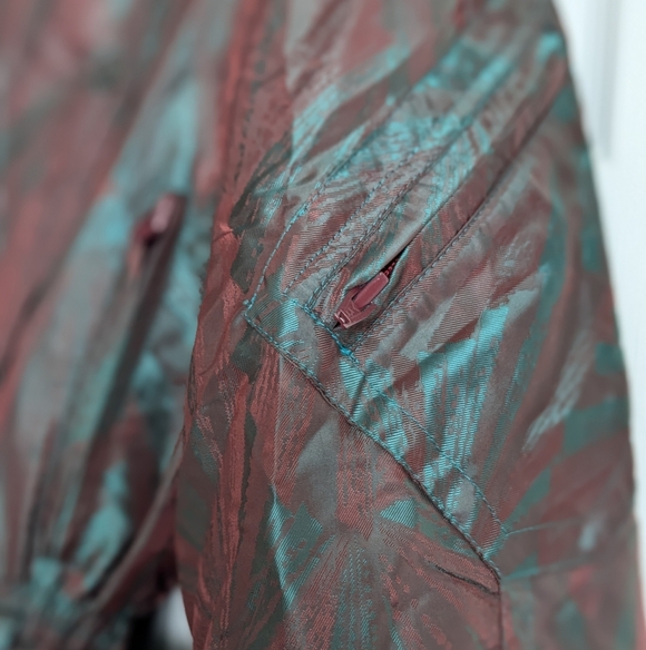 Skea Paris-Vail One Piece Ski Snowboard Suit Womens 6 80s Shimmer Belted (Rare) - Picture 3 of 14